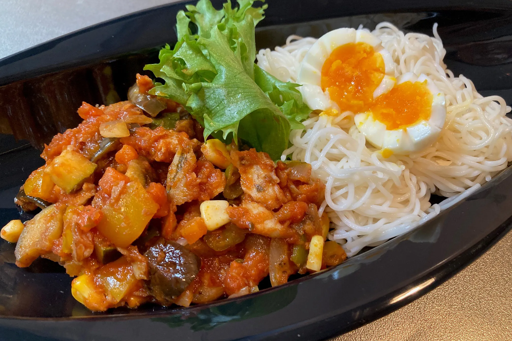 なんにでも合う地元のアジと夏野菜の和風ラタトゥイユ